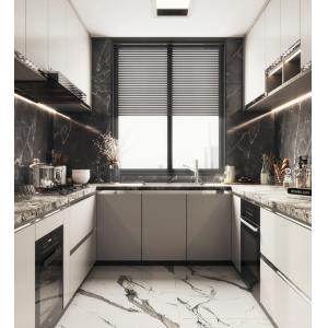 Solid Wood Kitchen Furniture Modular Kitchen Cupboard Cabinet Customized