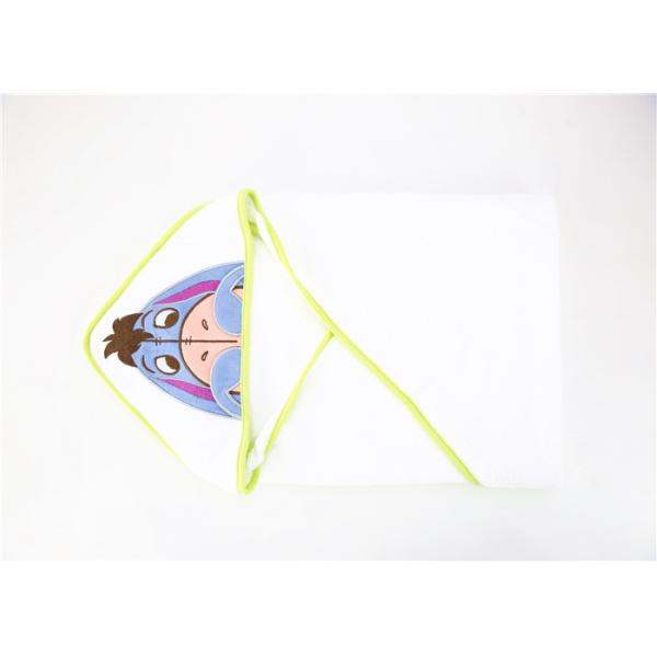 Woven Terry Hooded Baby Swaddle Blankets For Bath Towel Soft Feeling
