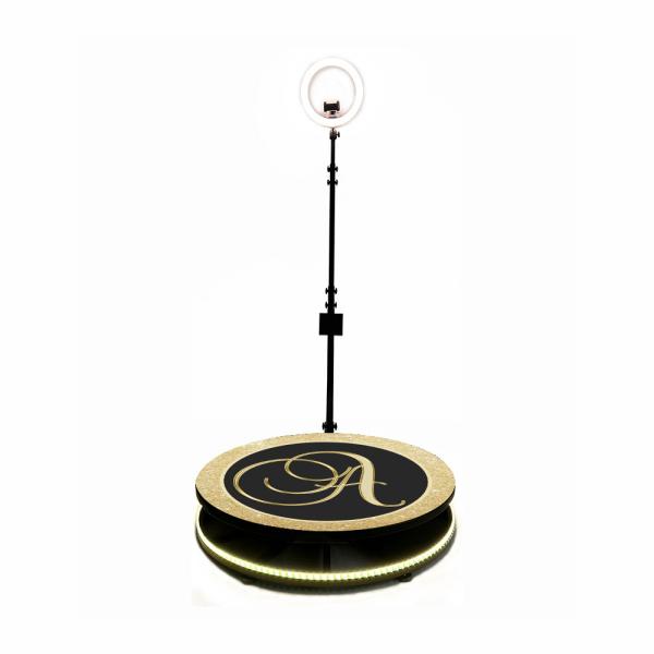 Adjustable Automatic 360 Photo Booth Remote Control 68cm 80cm With Strip Lights