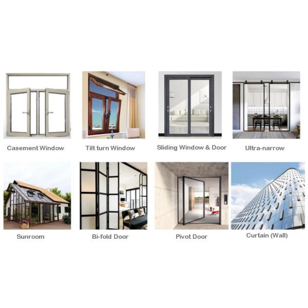 Modern Furniture Aluminum Glass Profile For Wardrobes Kitchen Cabinet Door Frame