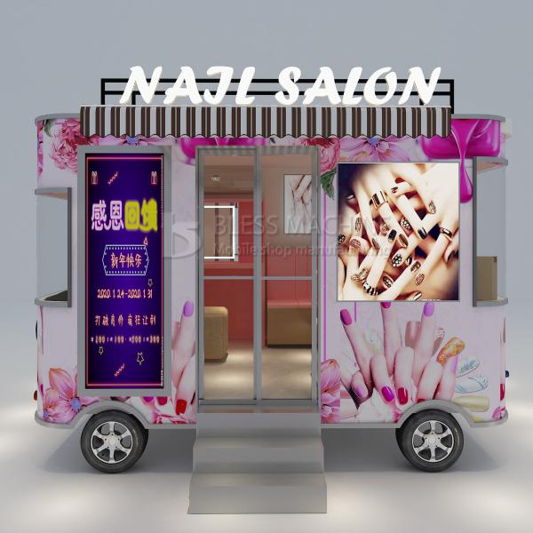 40kms per hour Vacuum Tire Ice Cream Food Cart for Customized Mobile Catering