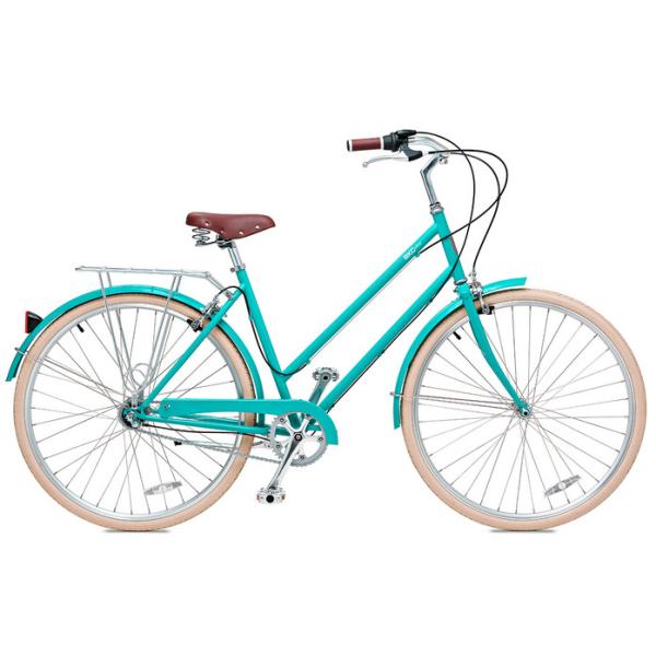 Carbon steel colorful 26 inch OL elegant city bicicle for lady single speed