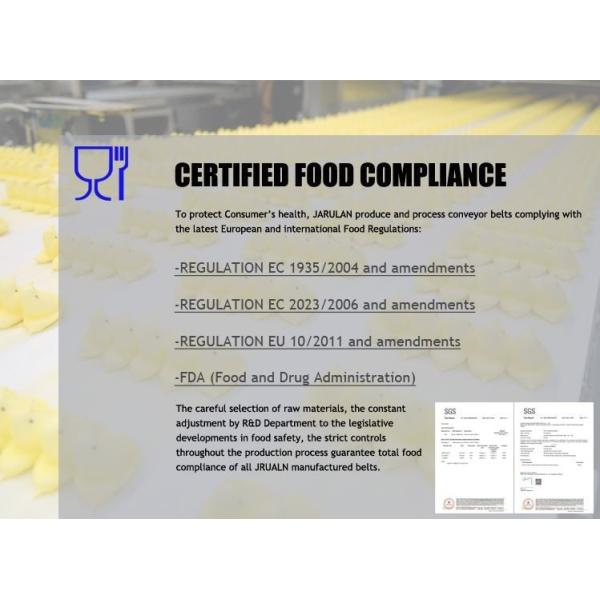 PVC Material Fishbone Conveyor Belt Oil Resistant White Colour FDA Approved