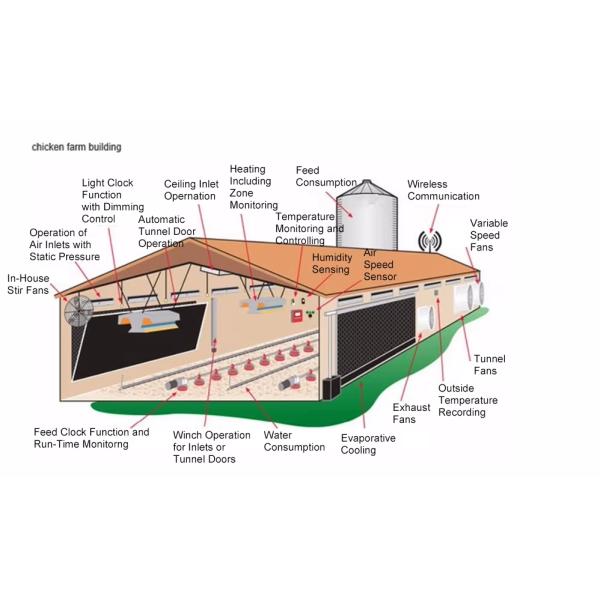 Multifunctional Steel Frame Chicken Coop Lightweight Steel Frame Building Mould Proof