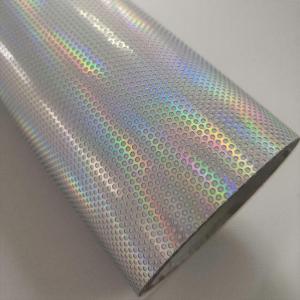 China SOL Perforated One Way Vision Window Film PVC Transparent Holographic Film on sale