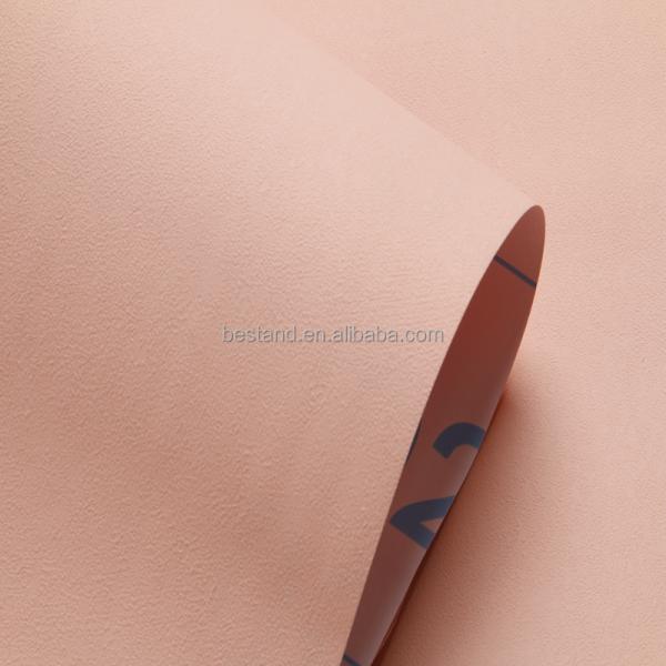 Caramel Orange Plain Color Wallpaper 122cm 61cm Self Adhesive Vinyl Wallpaper For Bathroom