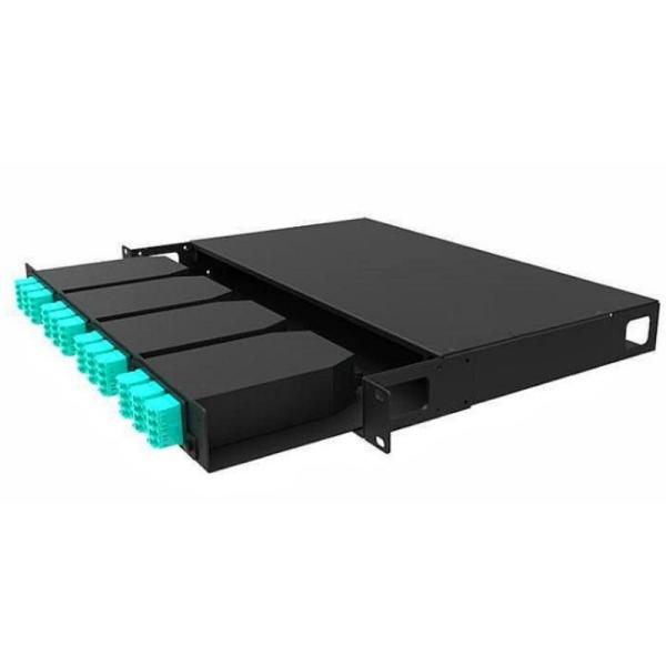 1U 19' Racks Enclosure MPO-LC Connector Fiber Optic Cassette Patch Panel for Rack Mount