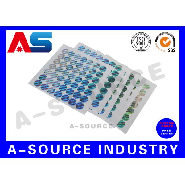 Rainbow Color Custom Vinyl Decals Stickers Custom Holographic Labels holographic security stickers