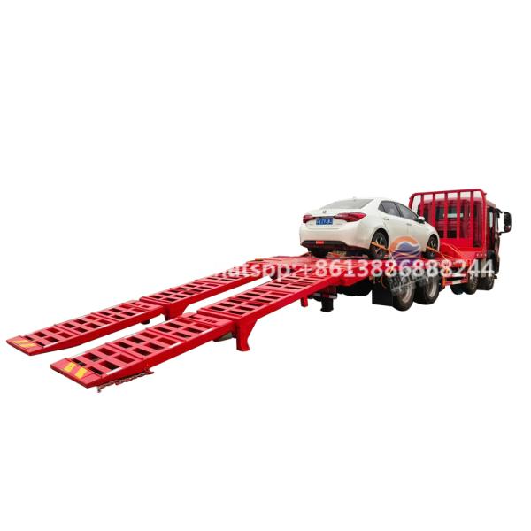 Hot Selling Large Capacity HOWO Flat Transport Vehicle Low Flatbed Truck Mechanical Equipment Transportation