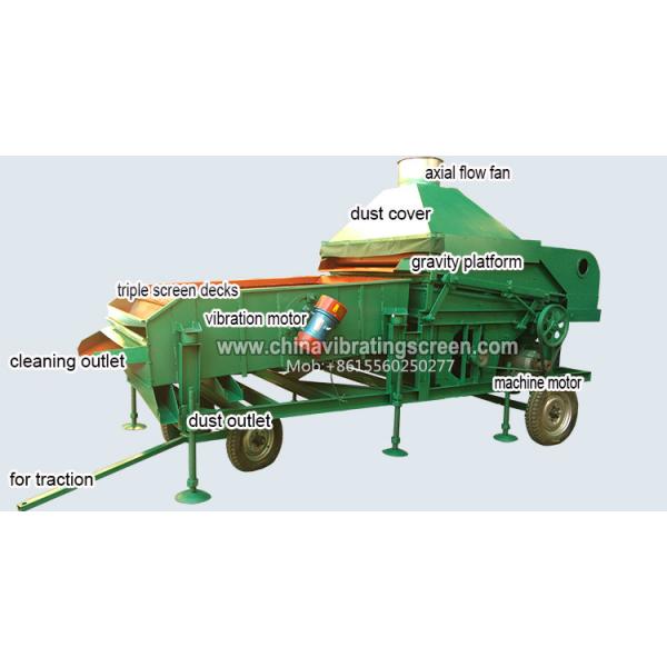 Large-scale convenience cocoa beans red beans sieving machine