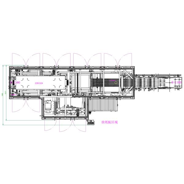 Low Speed Wide Side Wrap Around Case Packer Machine 36000BPH