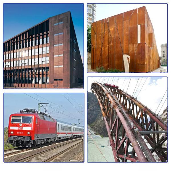 Hot Rolled Corten Steel Sheet Metal Coated Surface 1% Tolerance