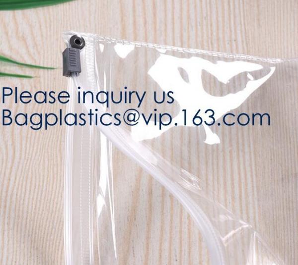 Eco-Friendly Transparent Soft EVA Plastic Cosmetic Packaging Bags With Zipper Top,EVA Plastic Durable Cosmetic Bagease
