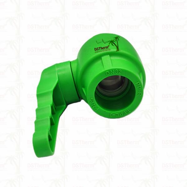 PPR Plastic Ball Valve With Waving Handle And Brass Ball Ergonomic Waving Handle 20-63mm