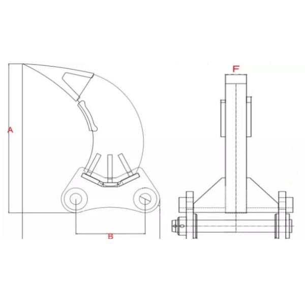 20 Ton Excavator Single Shank Ripper For Hitachi ZX450 EX345
