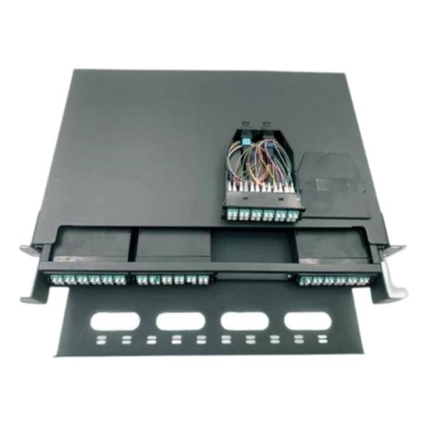 1U 19' Racks Enclosure MPO-LC Connector Fiber Optic Cassette Patch Panel for Rack Mount
