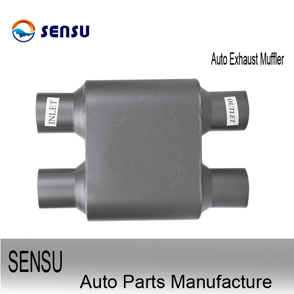 SS202 Stainless Steel Exhaust Parts Aluminized Steel Exhaust Muffler Silencer