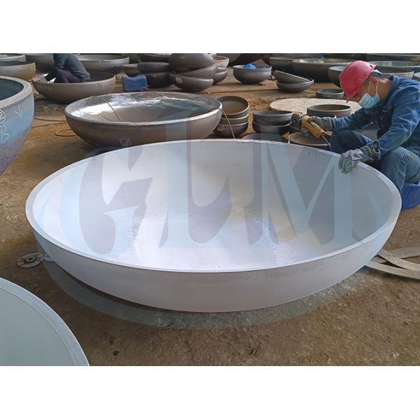 Carbon Steel Semi Hemispherical End Cap Diameter 3800mm Thickness 60mm