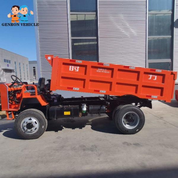 5 Tons 4x4 Mini Underground Mining Dump Truck Dumpper And Tipper 2.2 Cubic Meters