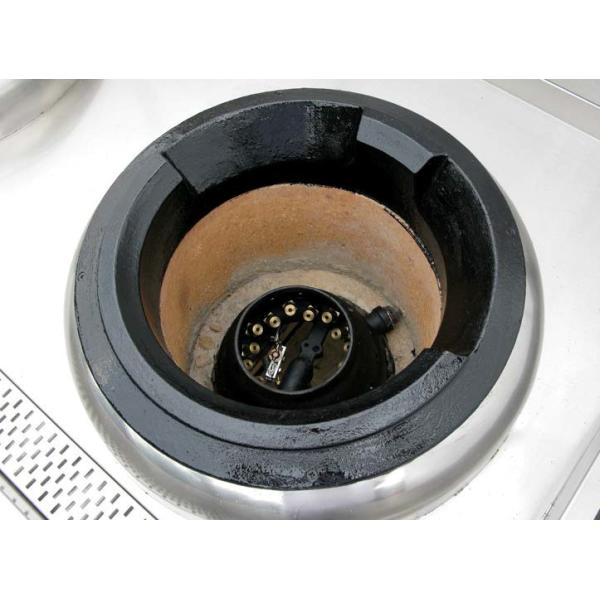 Air Blast Type Wok Range Double Burner Cooking Stove 1500 x 910 x (810+back) mm