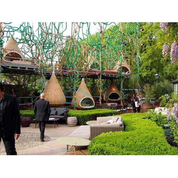 High quality Outdoor Garden Hanging swing egg chair patio PE Rattan wicker sofa Furniture