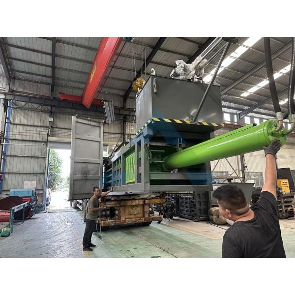 100 Ton 200 Ton Automatic Cardboard Baler 22KW Hydraulic Scrap Baling Press