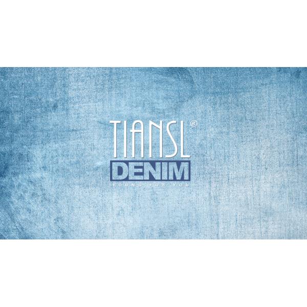 13.5Oz Indigo Dyed Denim Cotton Polyester Blended Stripe Jeans Inner TianSL