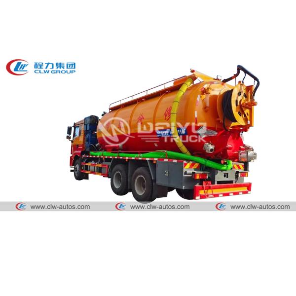 Shacman Automatic Instant Swer Vacuum Tanker Truck 18cbm 18000liter For Septic Tanks