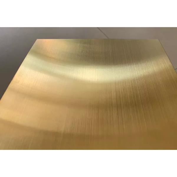 Gold ASTM A240 Stainless Steel Plate SUS316L Stainless Steel Sheet