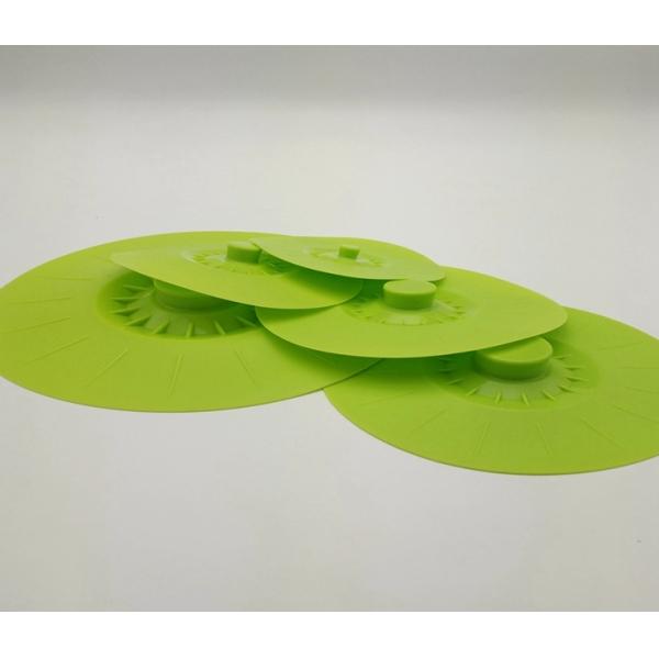 Silicone Suction Lids Food Cover BPA Free 4",6",8",10",12"for Cups Dishes Pan