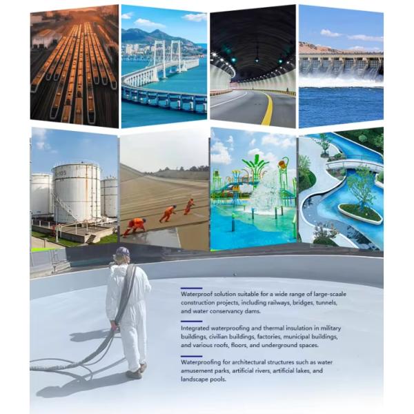 Cryst. WP Mat'l, Strong Pen., Ind'l/Civ'l Bldg Undergrnd, Easy Scraping 