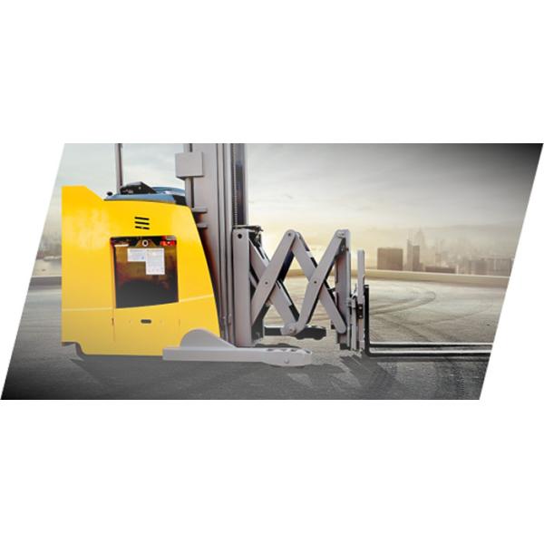 Double Scissor Forks Narrow Aisle Truck , 1600kg Reach Truck Forklift