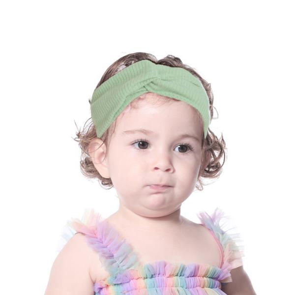 Wide Brim Baby Elastic Headbands Lovely Knitted Hair Accessories Cross Knotted