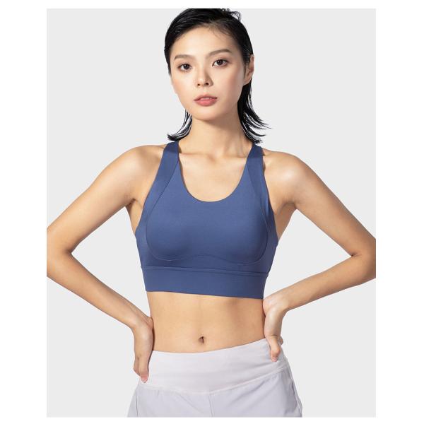 86 Nylon 14 Spandex Custom Gym Sexy Yoga Bra Tank Top Padded Workout Crop Top