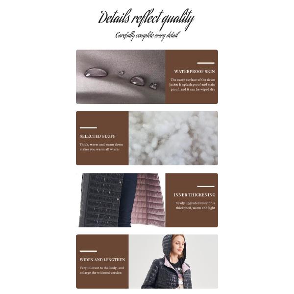 FODARLLOY Wholesale Jacket ladies warm hooded cotton-padded clothes women slim winter puffer jacket