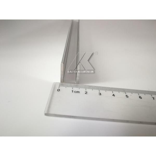 U Shape Channel Aluminium Alloy Profile Extrusion Brushed Gold For Glass Railings