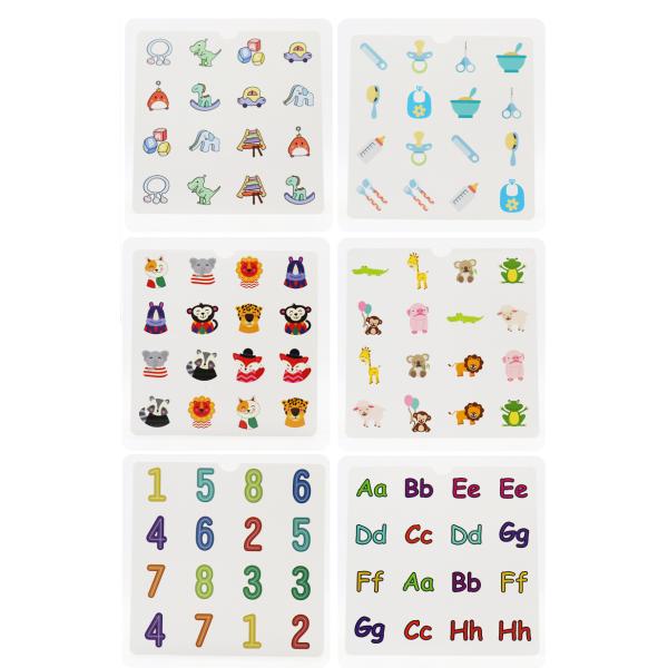 Montessori 3D Unisex Memory Match Puzzle Game Chess Toy