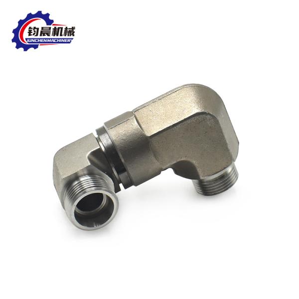 Hydraulic Carbon Steel 90 Degree Elbow with Flange Connection and Thread Pipe Joint