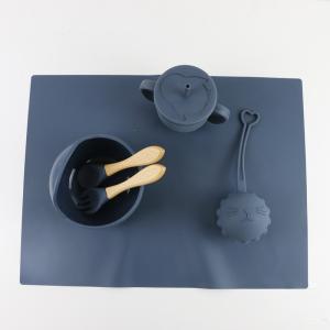Waterproof Non Slip Silicone Baby Bowl Set With Customized Logo
