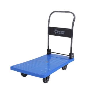 Durable 330KG Compact Foldable Cart Trolley Feet Folding System Polyurethane Wheels