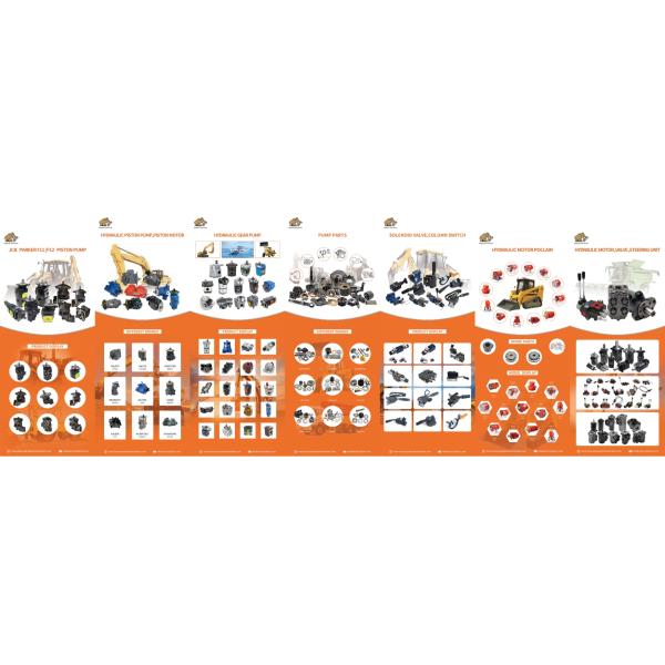 2902440-0865A Excavator Main Pump Pilot Gear Pump Assembly With PTO Gear For Doosan