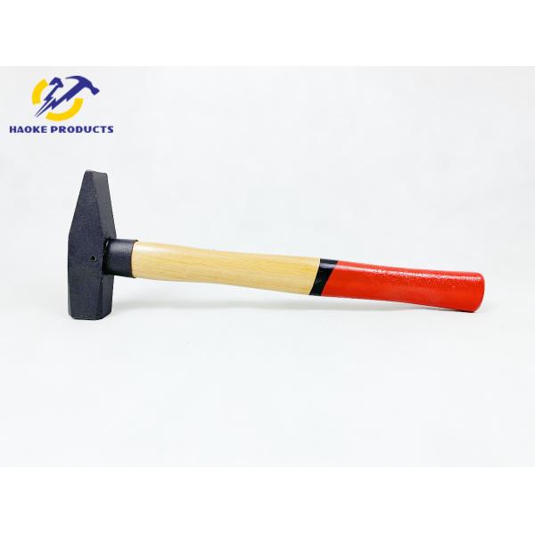 DIN Standard Forged carbon steel German Type Safety Machinist hammer with double color wooden handle