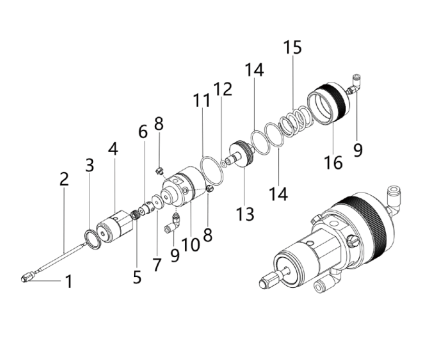 CV3000 Stainless Steel High-pressure Color Change Valve For Robotic Painting System Equipment