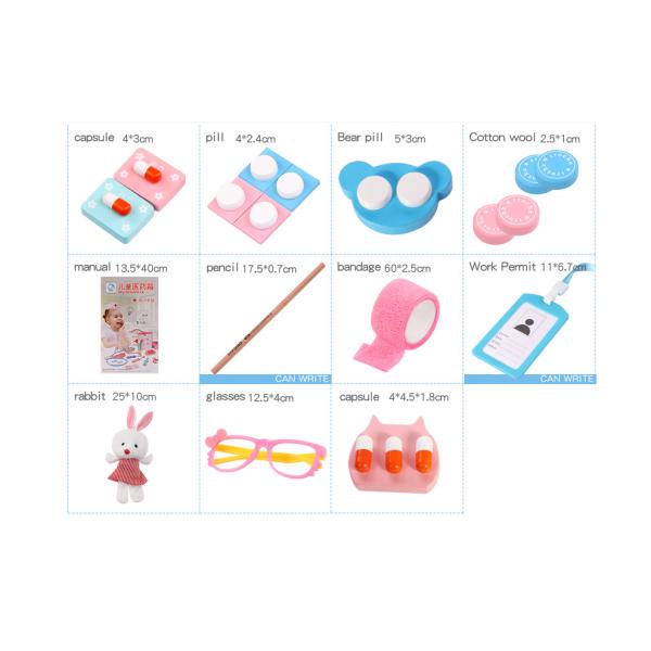 Doctor 17cm Wooden Miniature Kitchen Set Pretend Play