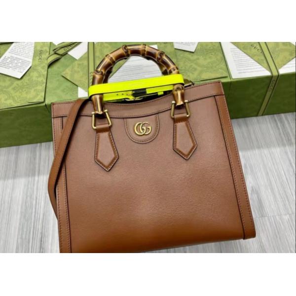 DIANA 27cm Length Bamboo Tote Bag Elegant Temperament Cross Body