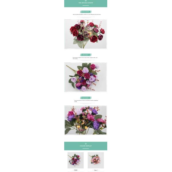 Stunning Silk White Artificial Diamond Roses for Wedding Home Festive Embellishments