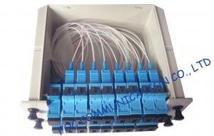 Quality SC / UPC fiber optic splitter telecom Cassette Box Type / Rack Mount optical splitter wholesale