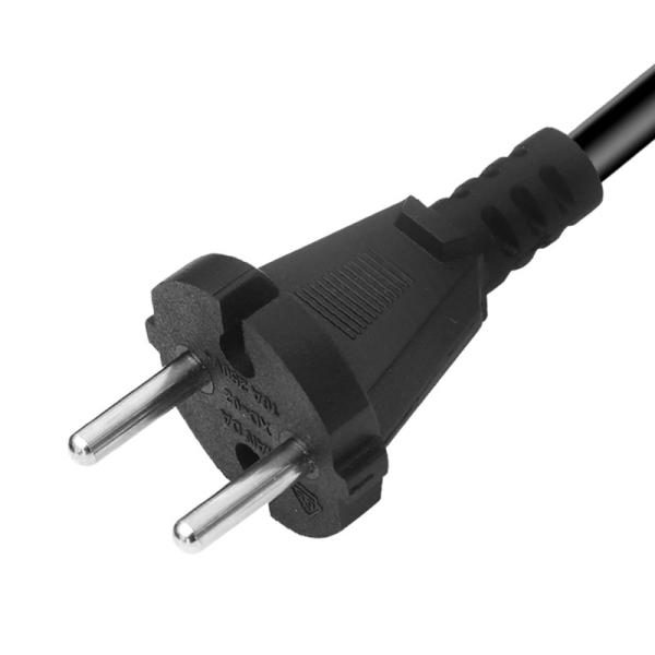 XianD supply tv 2 Pin eu Plug Electric Supply KC approved 360 extension hair dyre cord wire electric high power cable