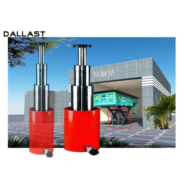 Telescopic Single Acting Hydraulic Cylinder Chrome for Garbage Truck