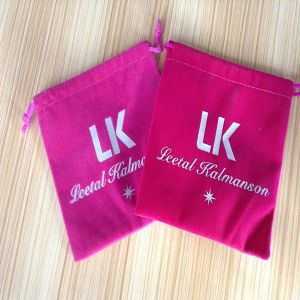 Quality Custom Logo Cosmetic Jewelry Washable Velvet Drawstring Bag wholesale